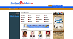 Desktop Screenshot of chhattisgarhriceindustry.com