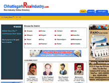 Tablet Screenshot of chhattisgarhriceindustry.com